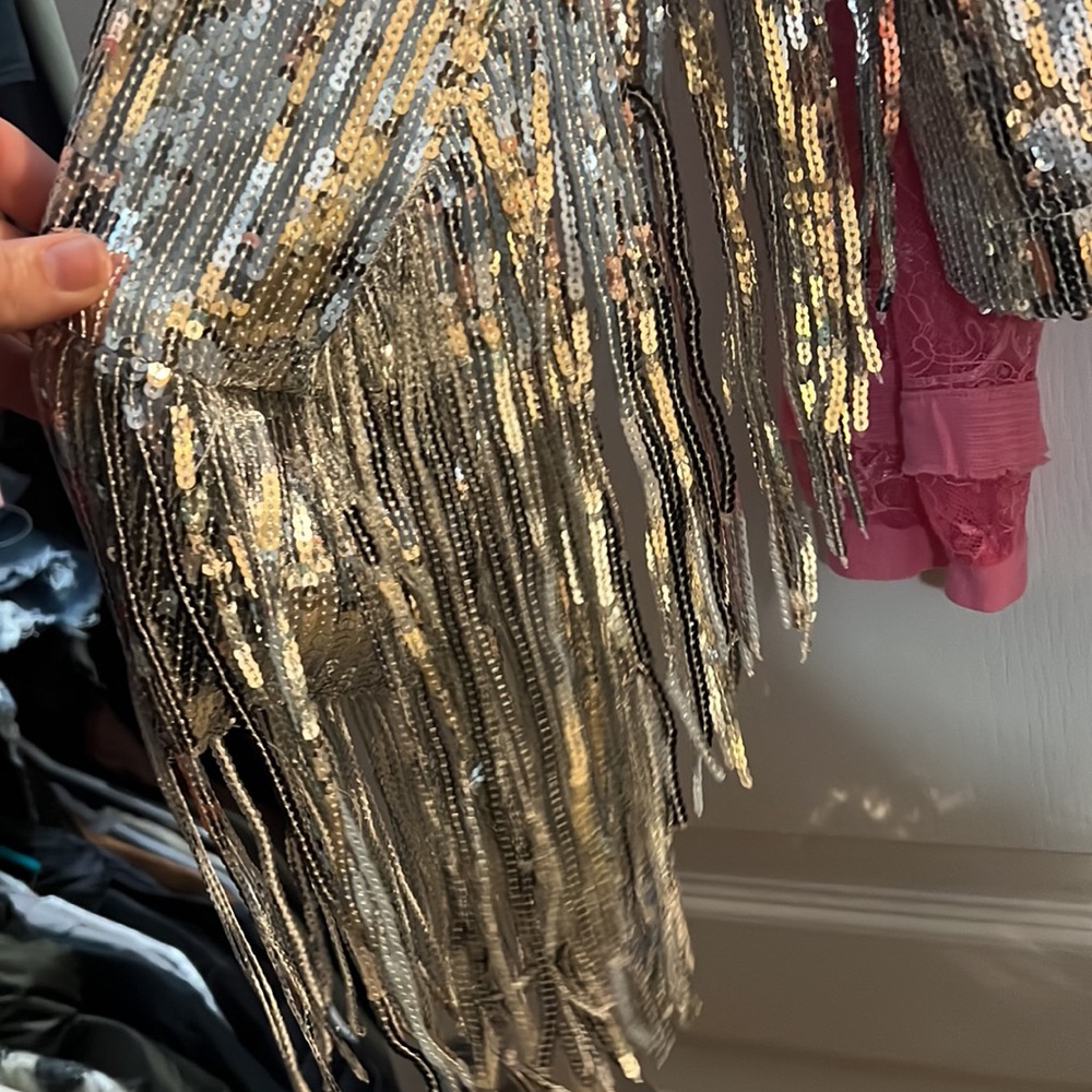 Sequin Bomber Jacket - image 2